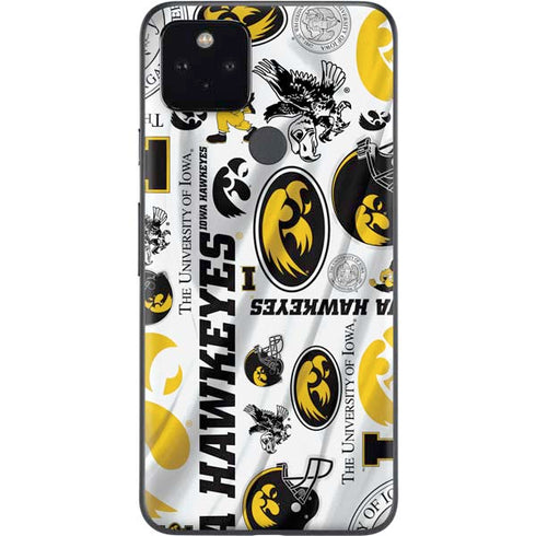 University of Iowa Hawkeyes Pattern Google Pixel 5a Skin
